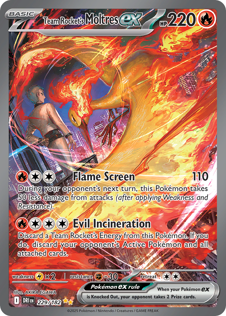 Team Rocket’s Moltres ex – Special Illustration Rare #229