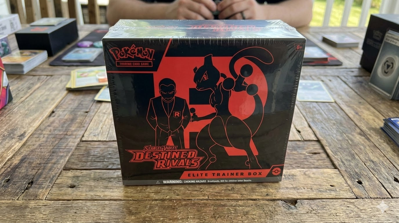 sealed destined rivals ETB op houten tafel