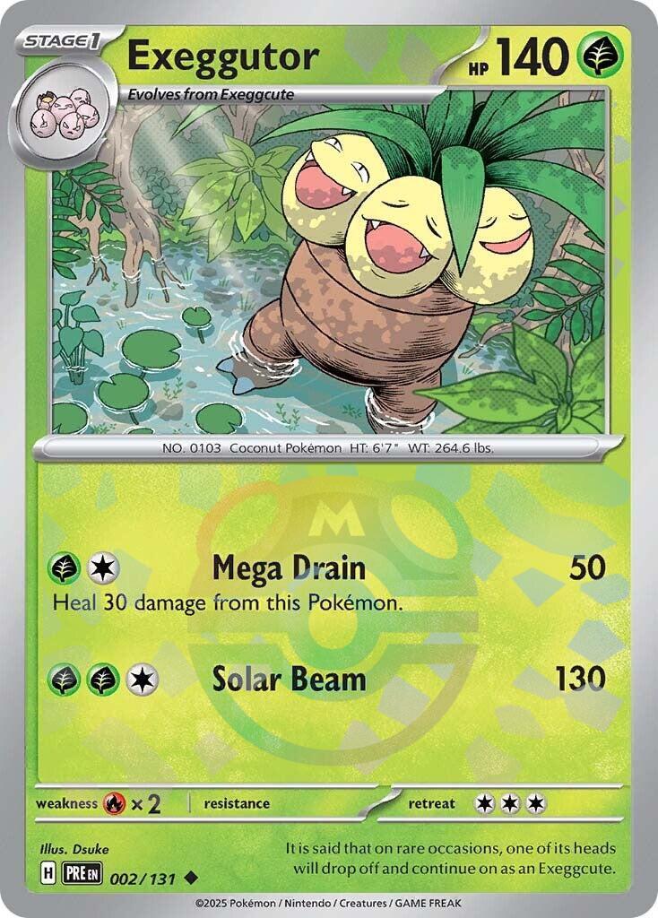 Exeggutor Master Ball Holo kaart – Prismatic Evolutions – Pokémon TCG 2025