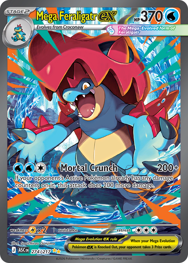 Mega Feraligatr ex 274/131 - Ascended Heroes | OttenCards
