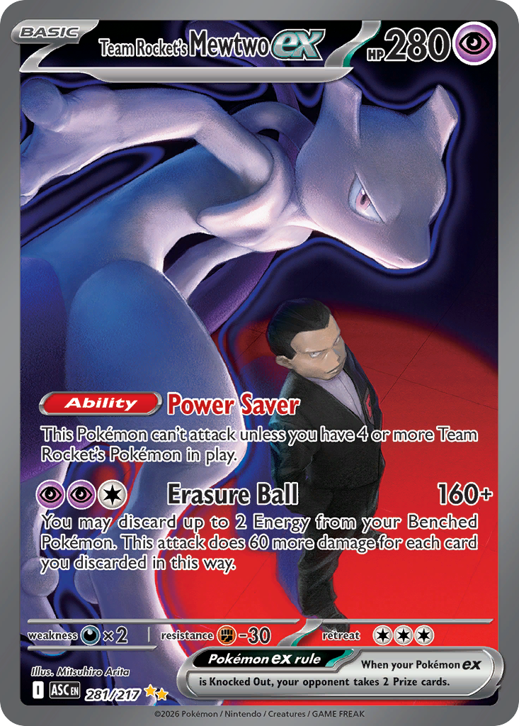 Team Rocket's Mewtwo ex 281/131 - Ascended Heroes | OttenCards